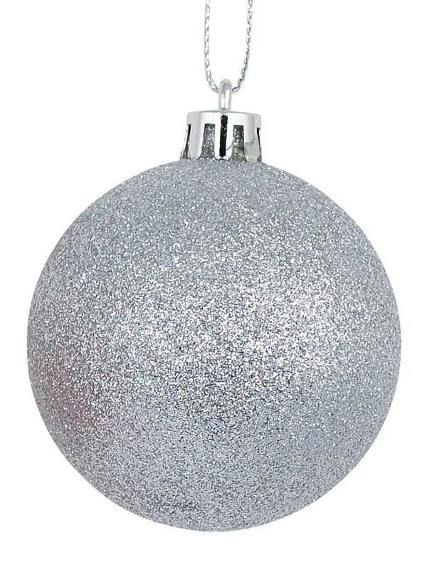 12x Timeless Red & Silver Essential Mixed Finish Baubles | 60mm — image 6