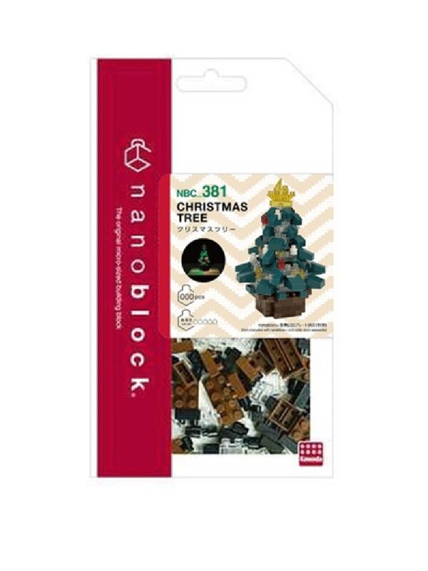 140 Piece Nanoblocks Decorated Christmas Tree & Star NBC_381 — image 4