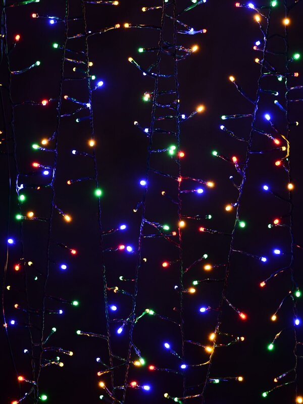 150 Multi Colour LED 3m Firecracker Cluster Fairy String Light