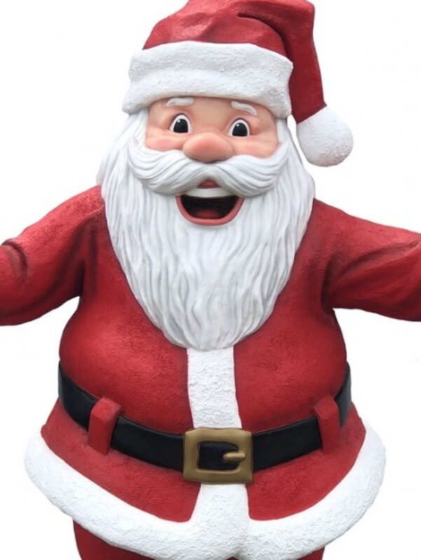 1.8m Greeting Jolly Santa Claus Life Size Resin Christmas Ornament — image 3