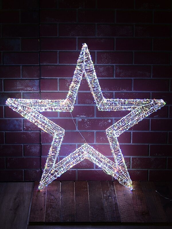 1m Multi Colour LED Lucid Christmas Star Light Display — image 2