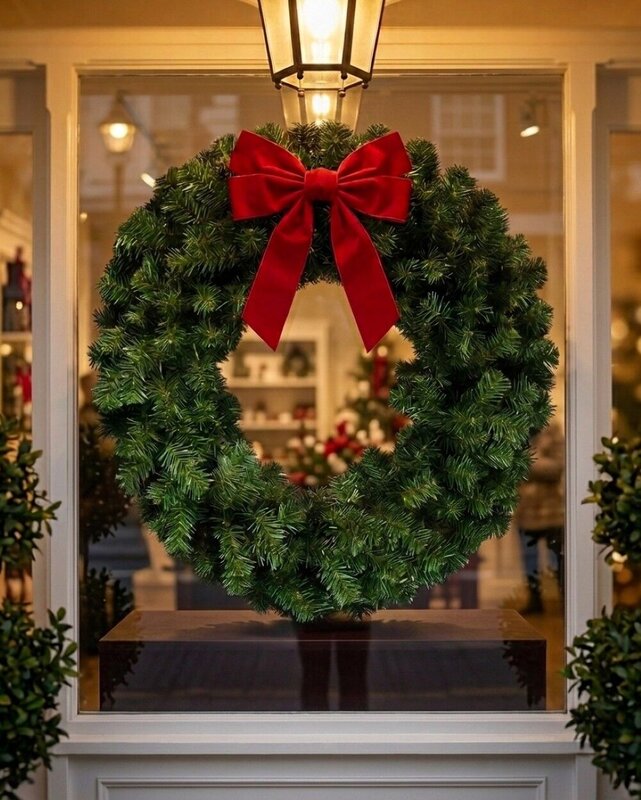 90cm Grand Statement Balsam Fir Christmas Wreath | High Density 354 Tips — image 4