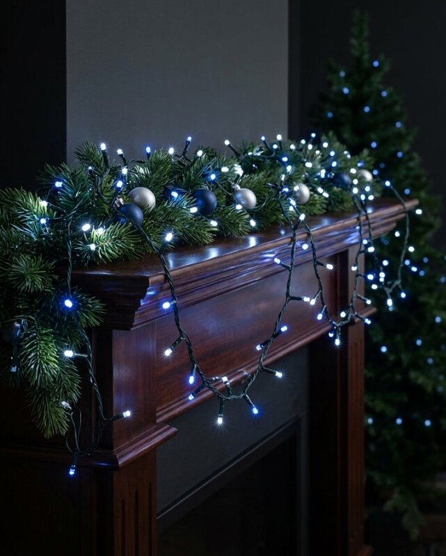 1000 Blue & Cool White LED String Fairy Lights 8 Function | 50m — image 4