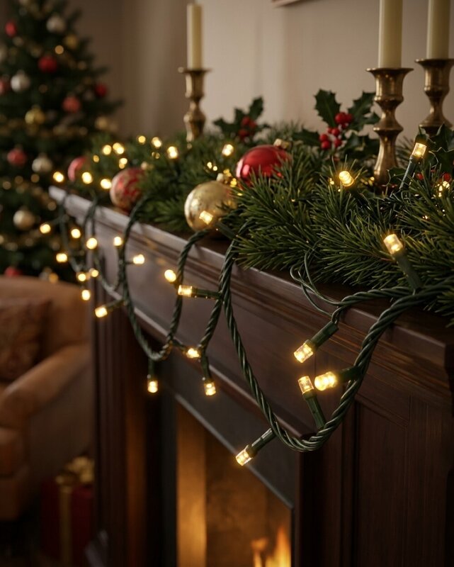 1000 Warm White LED String Fairy Lights 8 Function | 50m — image 4