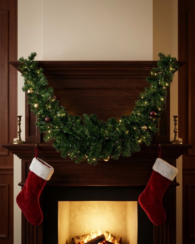 3m Thick Tip Balsam Fir Christmas Swag | 320 Tips — image 4