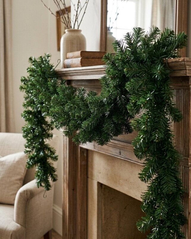 3m Thick Tip Balsam Fir Christmas Swag | 245 Tips — image 2