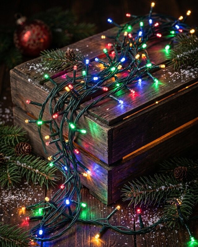 500 Multi Colour LED String Fairy Lights 8 Function With Timer | 25m — image 2