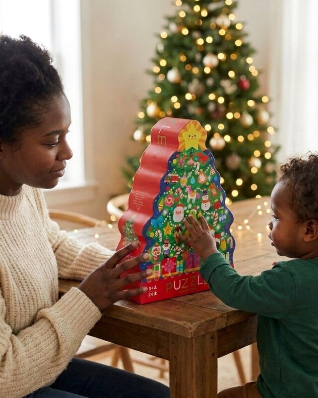 Crocodile Creek Christmas Tree Floor Puzzle | 24 Piece Junior Jigsaw — image 3