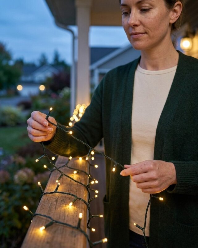 200 Warm White LED Solar String Fairy Lights 8 Function | 20m — image 3