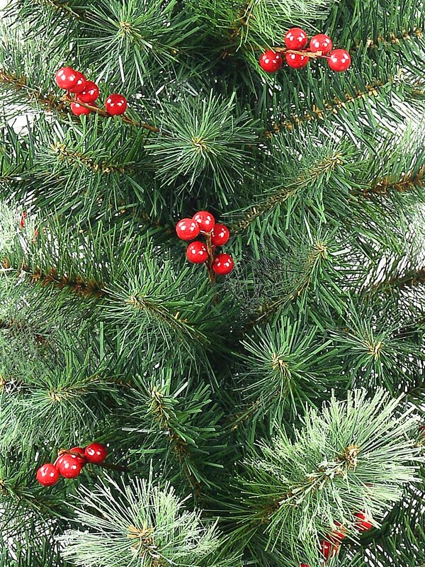 1.2m Juniper Dual Tip Cashmere Sapling Tree With Red Berries | 161 Tips