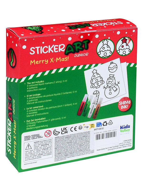 Sticker Art Junior Christmas Window  Kit | DIY Translucent Craft