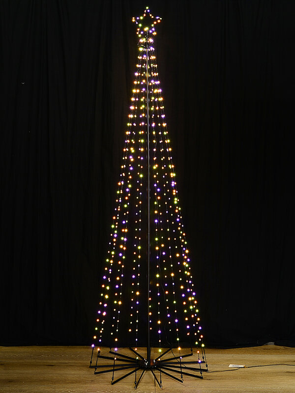 2.1m Aurora Dynamic Dual Colour LED Outdoor Conical Tree | 580 Lights — image 5
