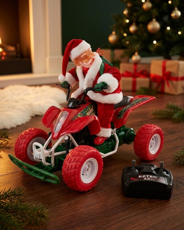 Eztec Radio Control Santa ATV | 1:7 Scale Remote Control Christmas Quad Bike — image 5