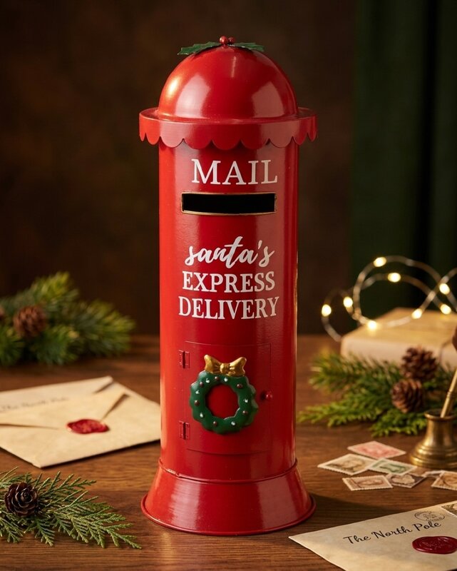 Nostalgic Santa Express Delivery Metal Letterbox Ornament | 52cm — image 2