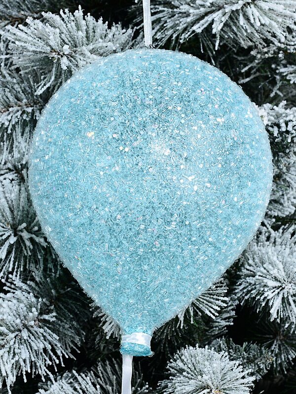 Pastel Blue Sugar Balloon Whimsical Large Display Ornament | 20cm — image 2
