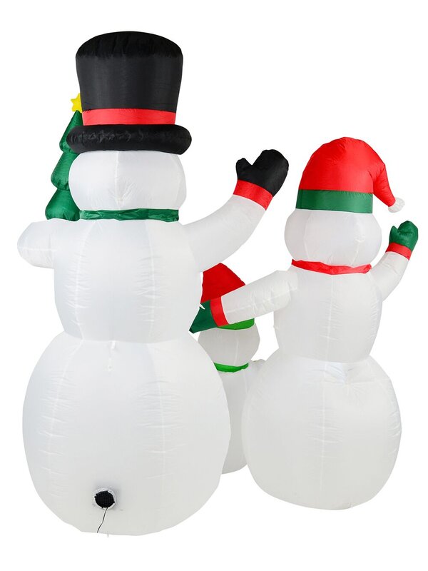 2.2m The Joyous Snowman Family Illuminated Christmas Inflatable — image 5