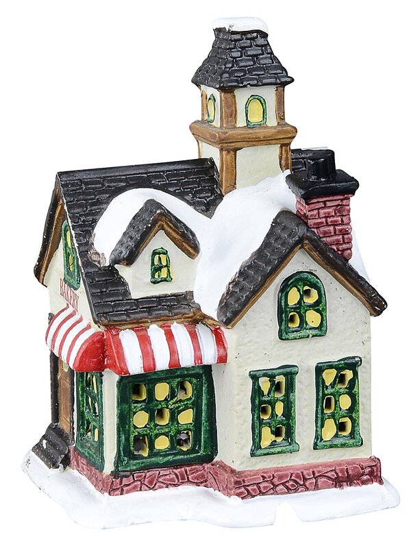 24 Piece Christmas LED Village Set With Bakery, Shop, Homes & Townsfolk — image 6