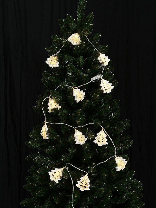 24 Warm White LED With White & Natural Christmas Trees 2 Function | 3.4m — image 4