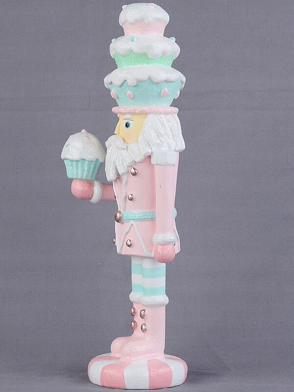 25cm Christmas Sweets & Cupcakes La Patissier Santa Resin Figurine — image 7