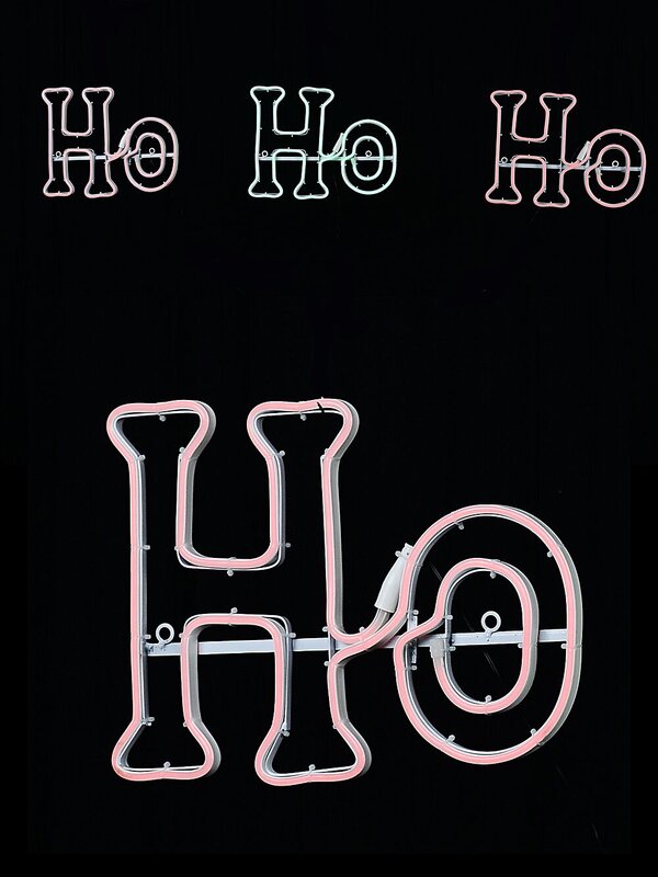 2.5m Dynamic Ho Ho Ho Christmas Outdoor Red & Green LED Neon Flex Display — image 5
