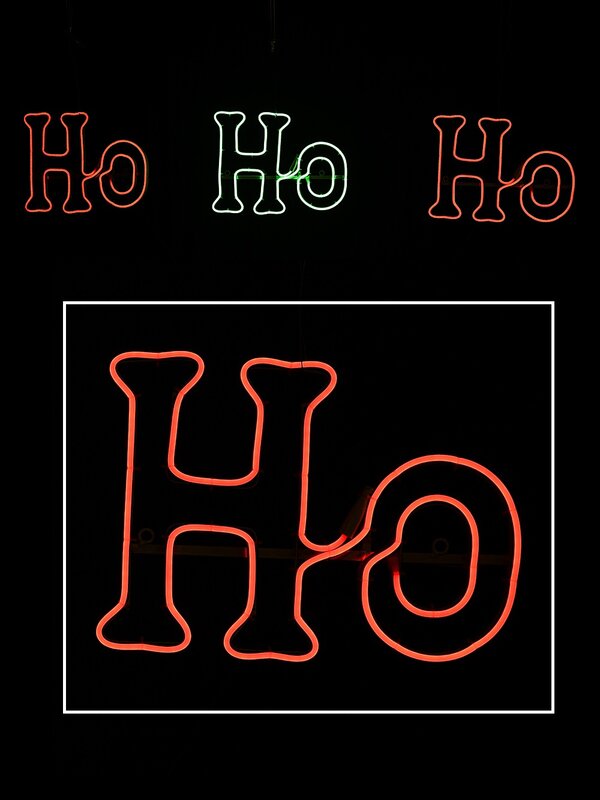 2.5m Dynamic Ho Ho Ho Christmas Outdoor Red & Green LED Neon Flex Display — image 3