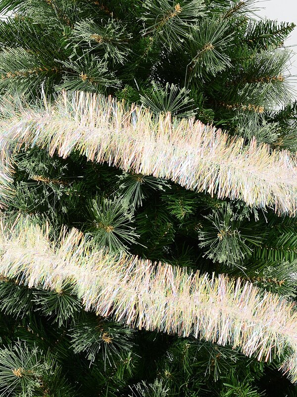 2m Fine Iridescent Fir Needle 6ply 85mm Tinsel Garland — image 2