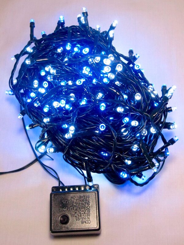 300 Blue & Cool White LED 15m String Fairy Light — image 3