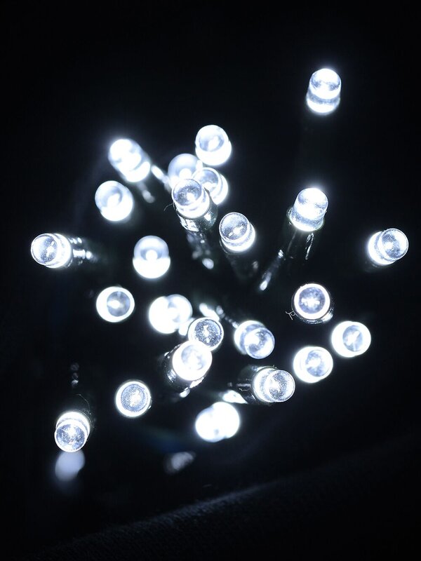 350 Cool White LED Concave Bulb USB String Lights - 9m — image 2