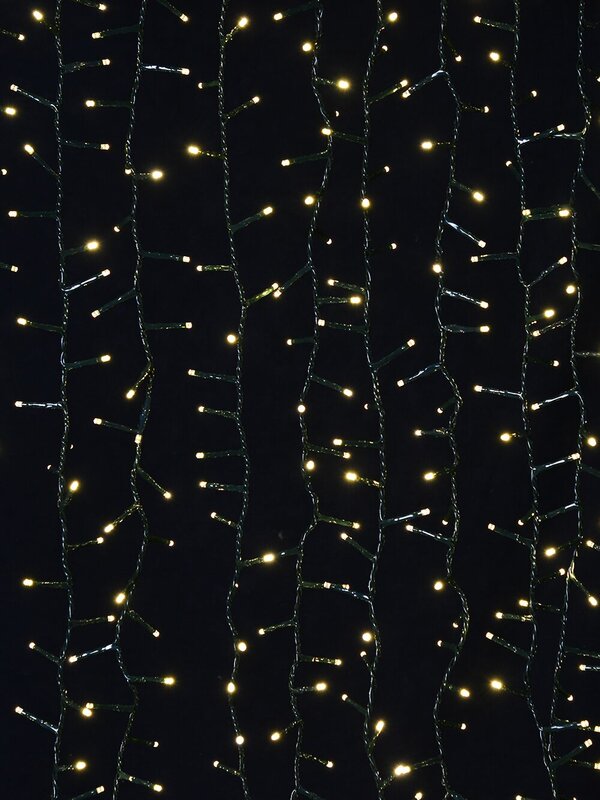 350 Warm White Concave Bulb Christmas Fairy String Lights - 8.7m