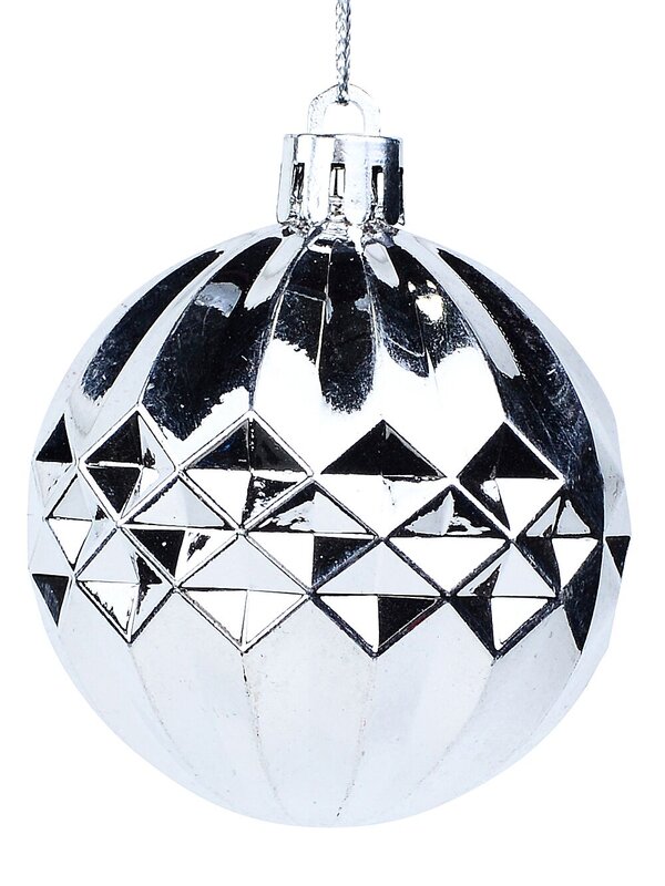 35x Timeless Silver Mixed Essential Baubles | 60mm — image 5