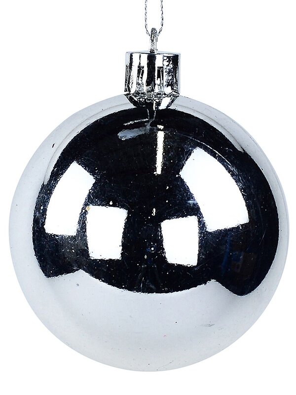 35x Timeless Silver Mixed Essential Baubles | 60mm — image 6