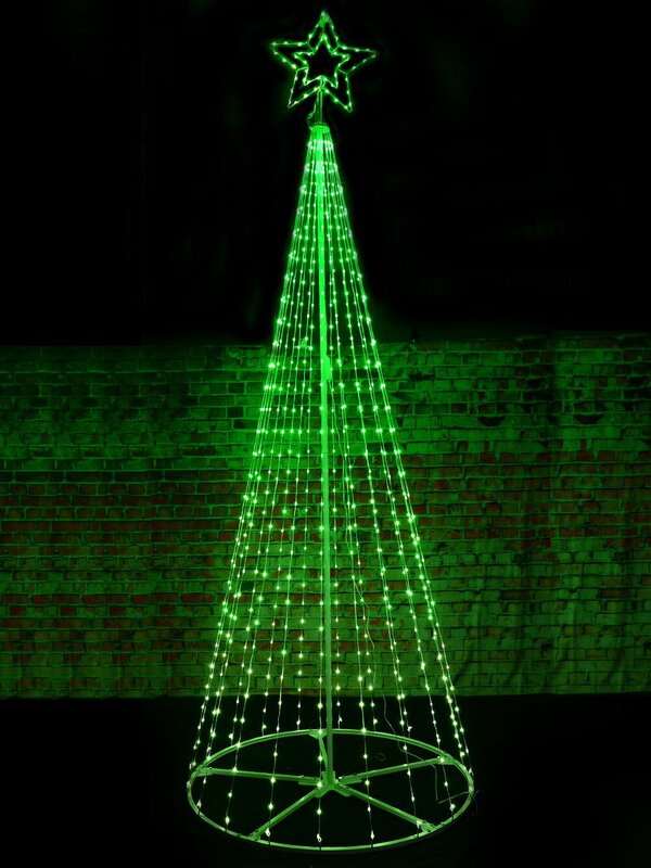 3.6m Outdoor Digital LED Gigantic Conical 3D Christmas Tree With App Control — image 12