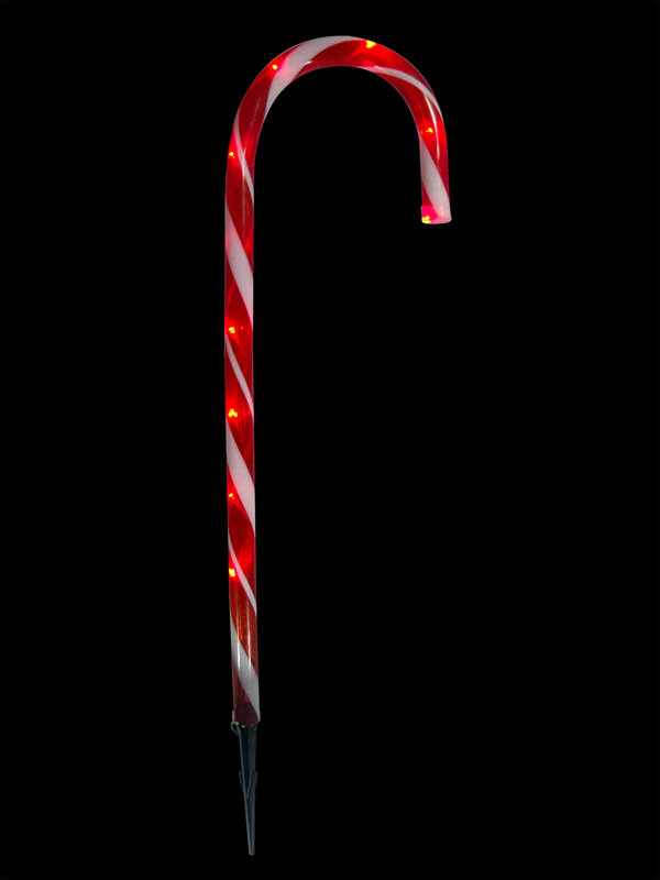 4 Large LED Candy Cane Pathway Stakes - 3m — image 3