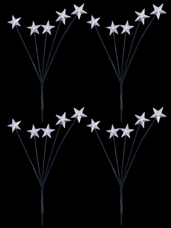 4 x Cool White Lighting Connect Super Bright LED Garden Stake Lights With Stars - 70cm — image 2