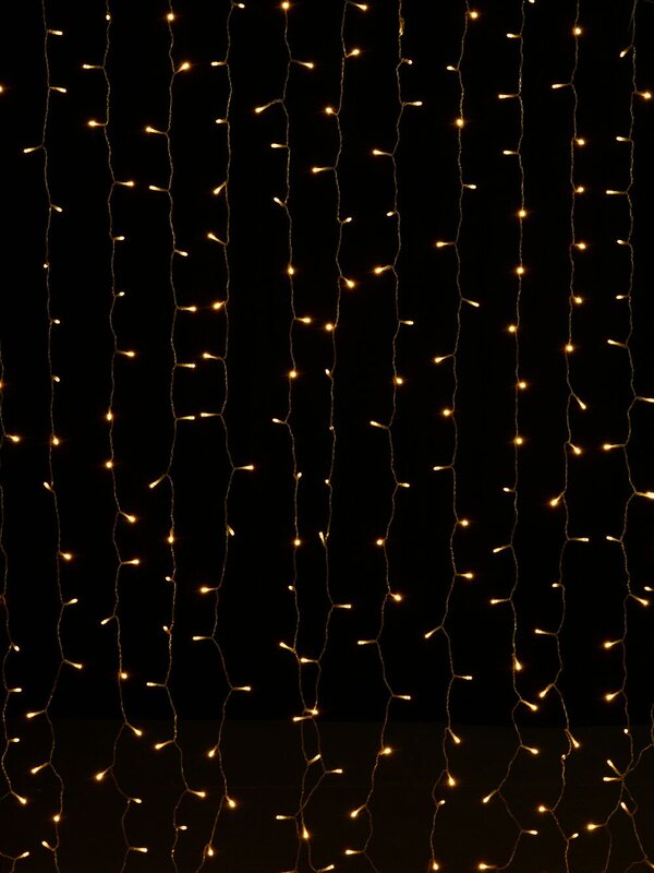 400 Warm White LED 2m String Curtain Light — image 3