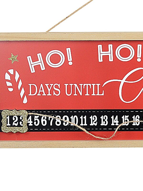 46cm Wooden Christmas Countdown Sign | Interactive Christmas Date Tracker — image 4