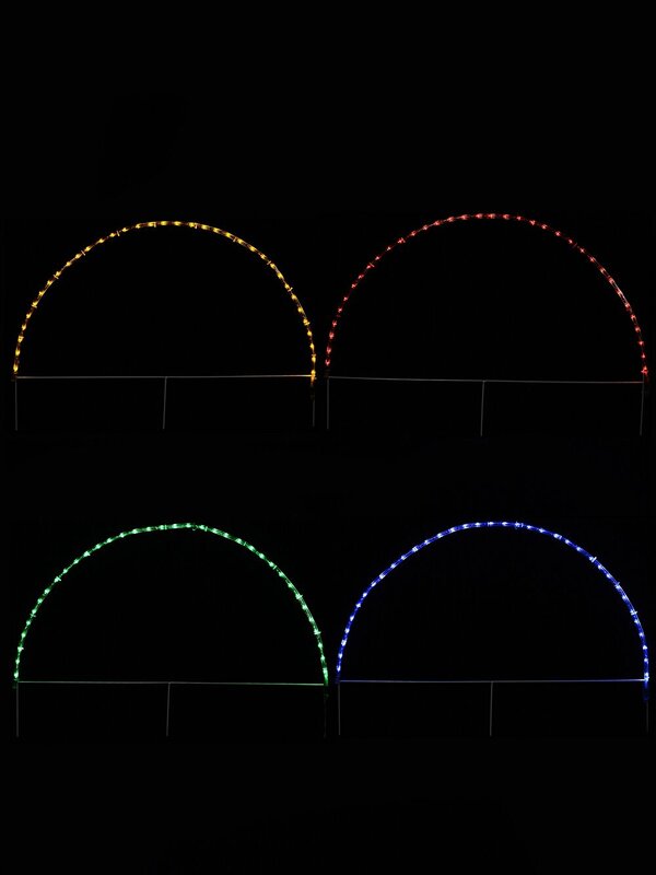 4x LED Christmas Arch Path Lights - Multi Colour Garden Stakes | 83cm — image 9