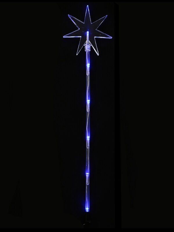 4x Solar LED North Star Path Lights - Multi Colour Garden Stakes | 48cm — image 6