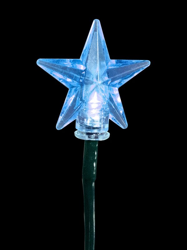 5 Garden Stakes With 30 Multi Colour Super Bright LED Stars - 3.7m — image 4