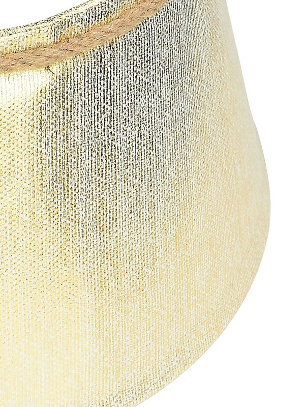 58cm Gold On White Textured Rope Knot Christmas Tree Collar — image 3