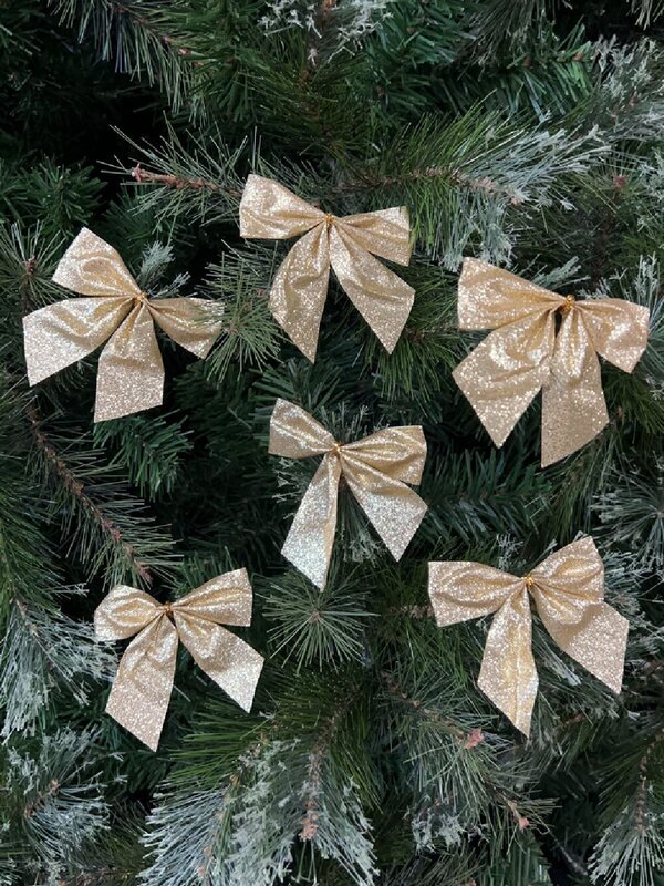 6x Gold Glitter Timeless Essential Bows | 80mm — image 2