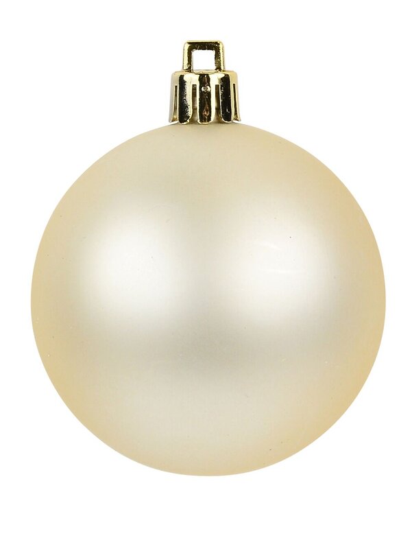 6x Lustrous Matte Champagne Essential Baubles | 60mm — image 4