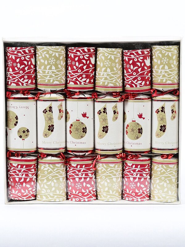 6x Stockings & Baubles Design Christmas Bon Bons (Crackers) | 29cm — image 2