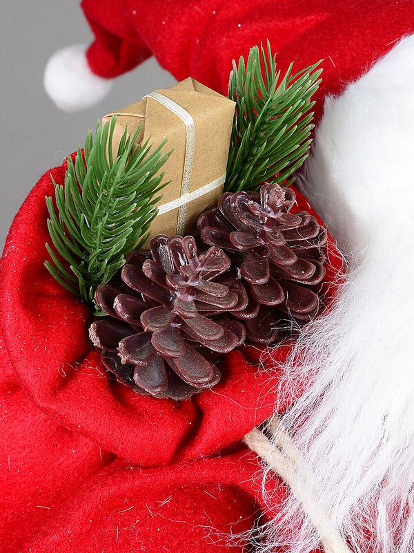 72cm Traditional Santa Claus With Present & Gift Sack Decorative Ornament — image 7