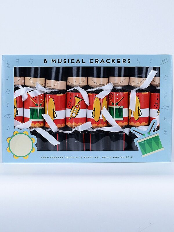 8 x 23cm Christmas Nutcracker Soldier Musical Band Small Cracker Bon Bons — image 2