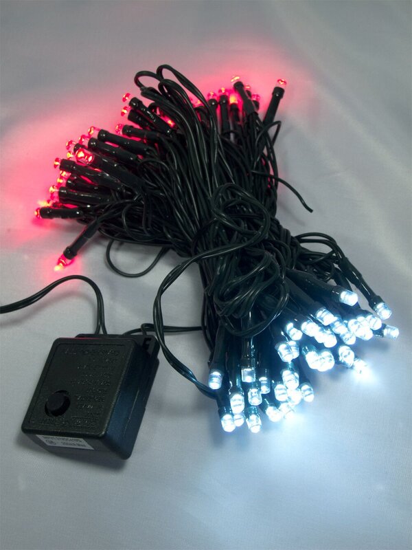 80 Red & Cool White LED String Light - 8m — image 3