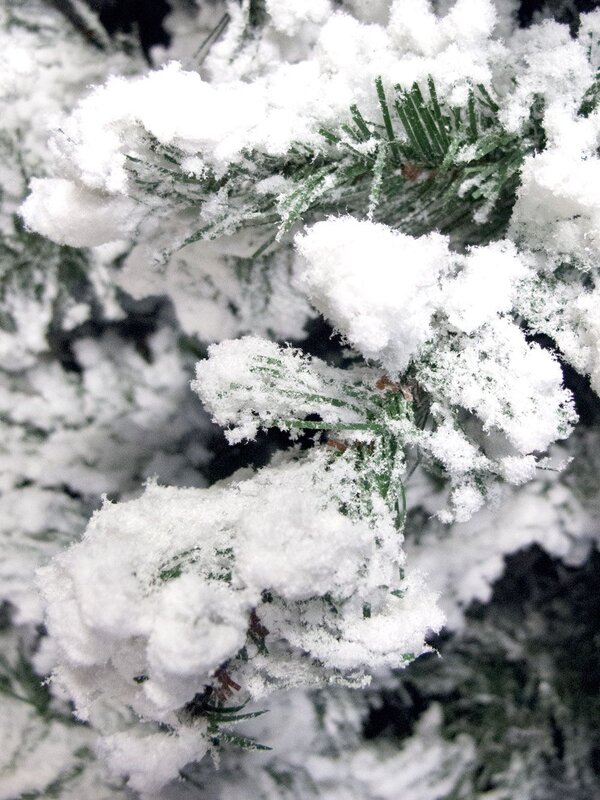 Antarctic Pine Heavily Flocked White Snow Christmas Tree with 745 Tips - 1.8m — image 4