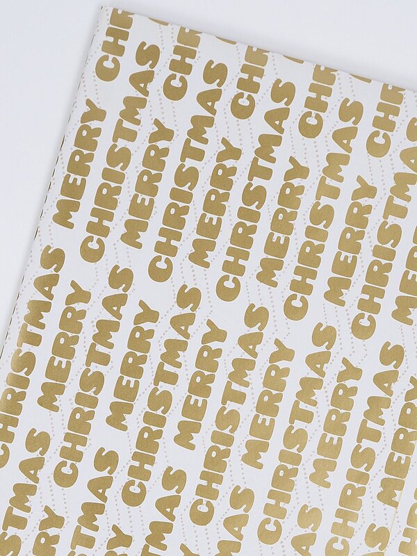 Assorted Christmas Motto & Festive Icon Paper Gift Wrap | 3m x 70cm — image 4