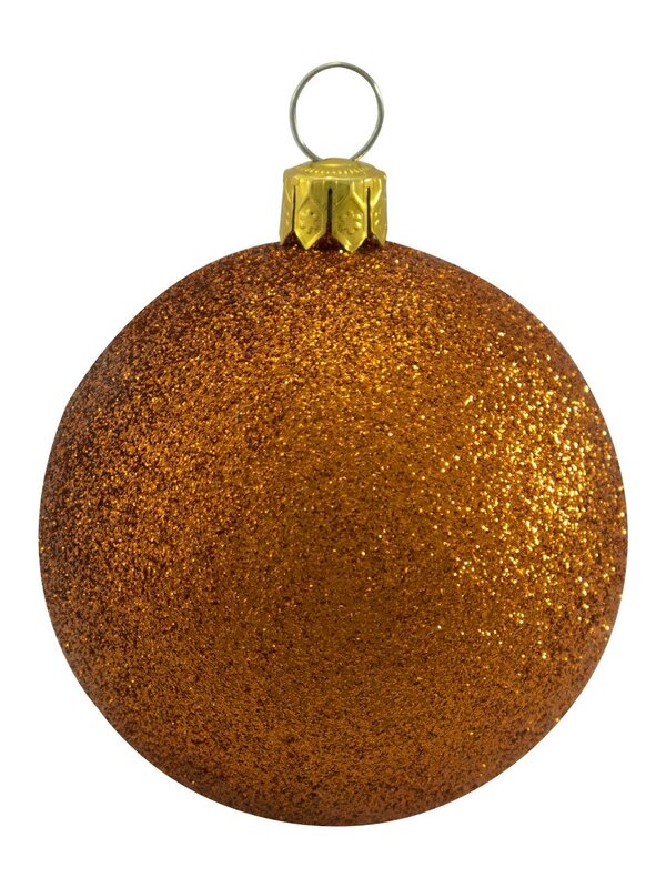 Assorted Glittered & Patterned Chocolate, Gold & Copper Baubles - 9 x 60mm — image 2