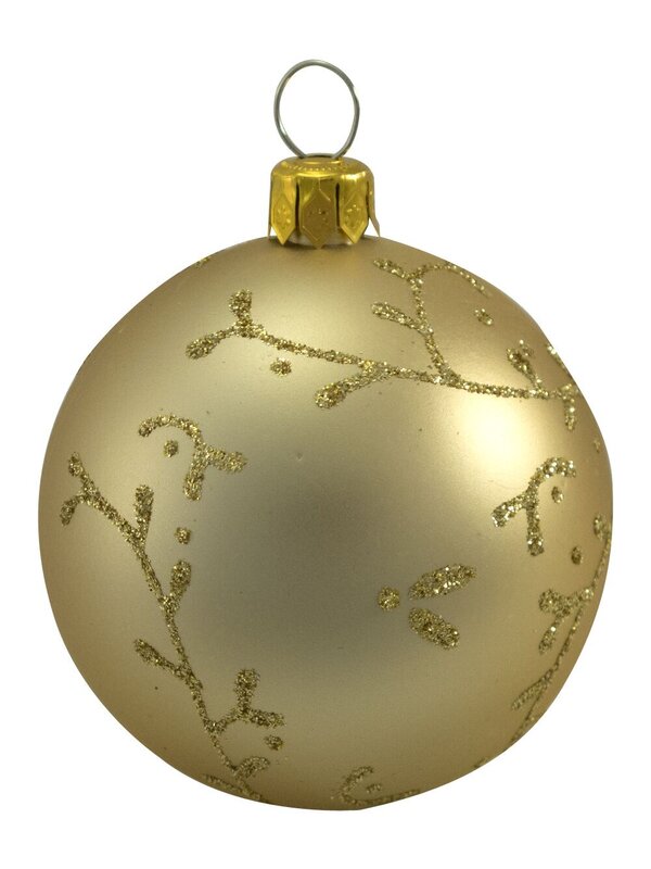 Assorted Glittered & Patterned Chocolate, Gold & Copper Baubles - 9 x 60mm — image 5
